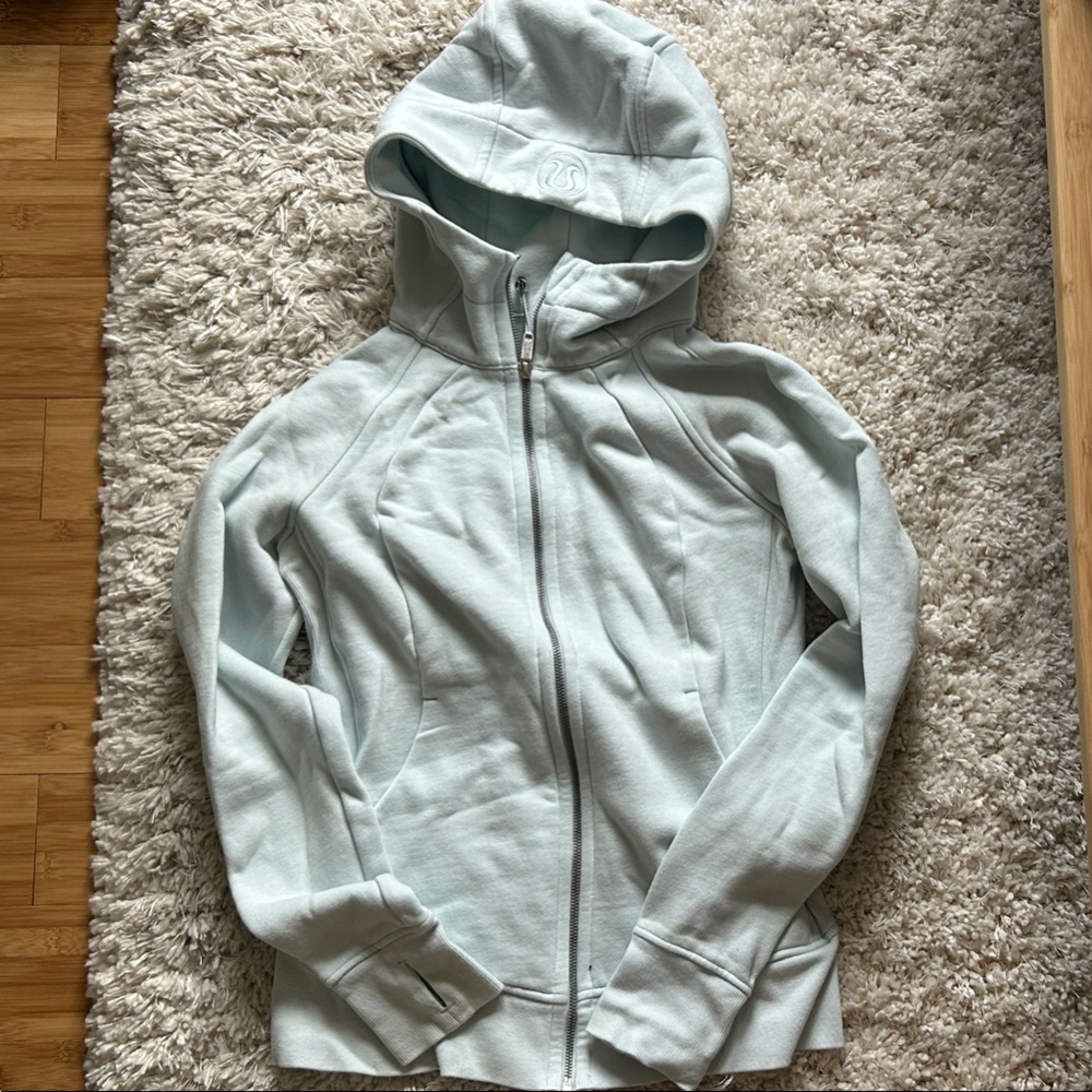 Light Blue Lululemon Scuba Hoodie